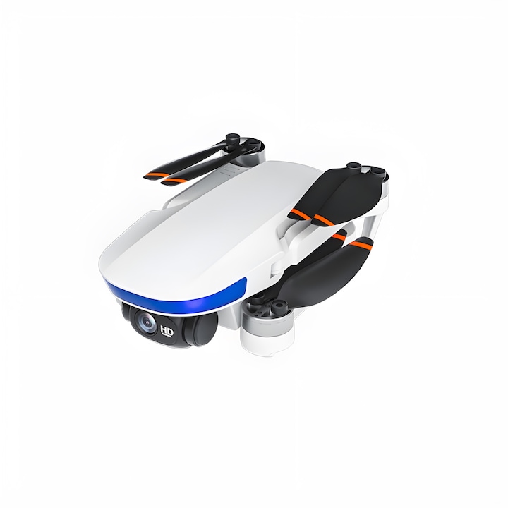 Drona Mini HexaCraft, Camera ULTRA HD, Lumina LED, Retur automat, Mod Headless, Mod Hover, Zbor de traiectorie, Alb