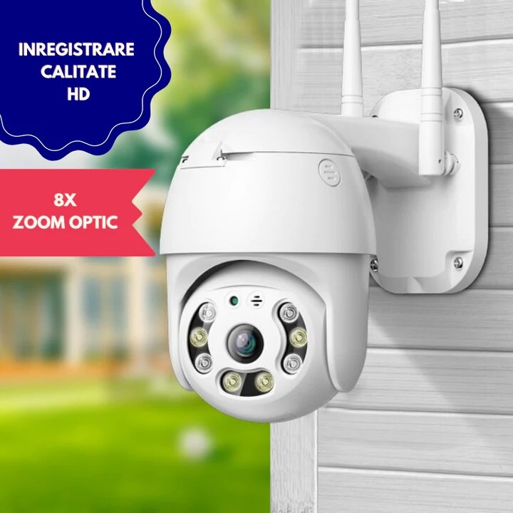 WIFI камера за наблюдение ONVIF CS-IP66 вътрешна/външна, 4X увеличение ...