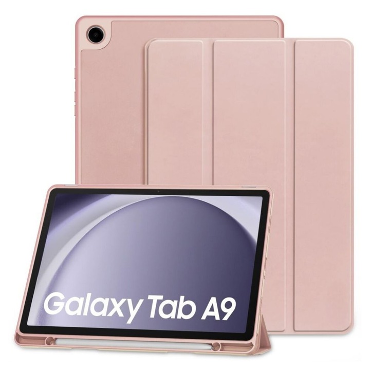 Калъф fixGuard Active SmartCover, Pen Slot за Samsung Galaxy Tab A9, 8.7" X110 / X115, Pink