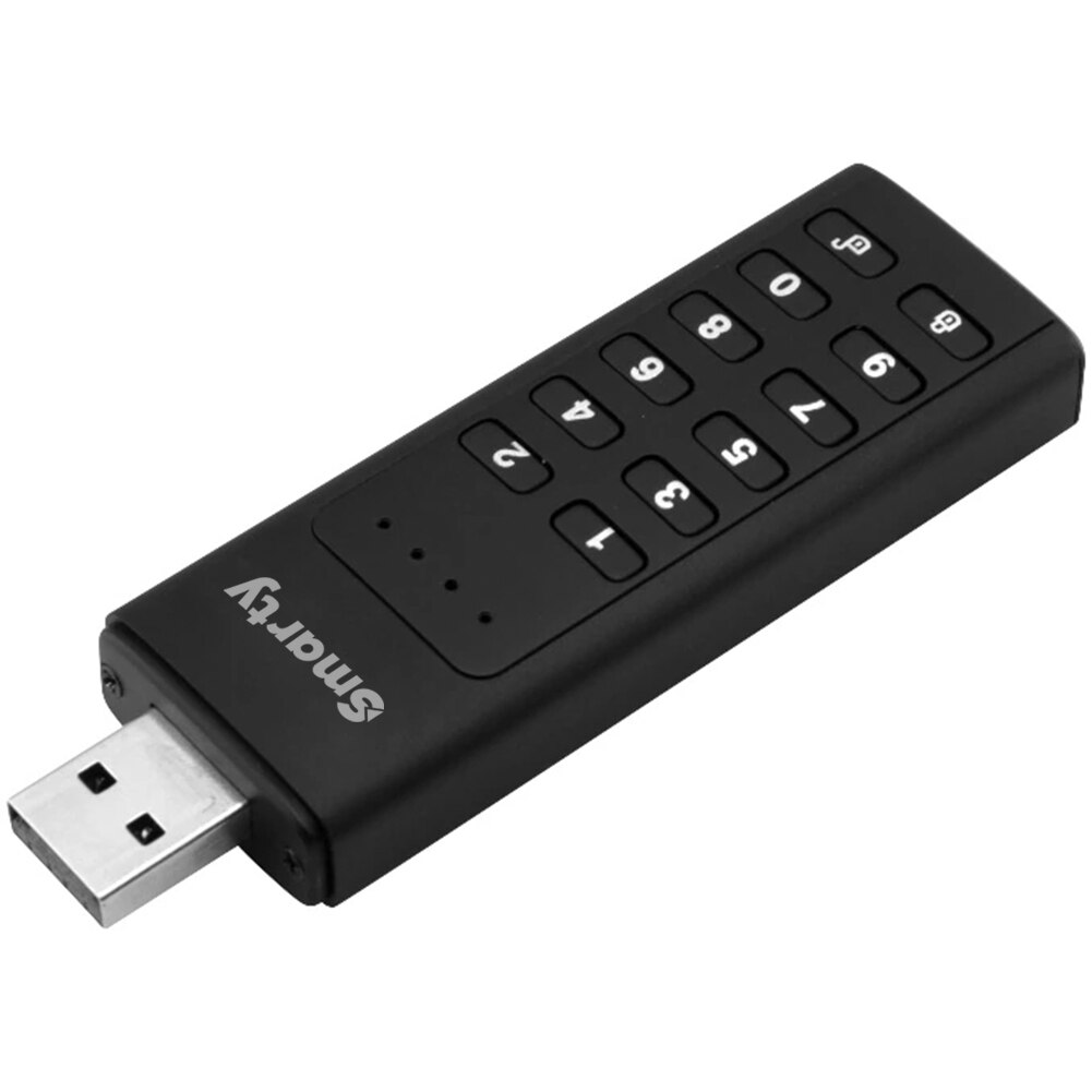 Memorie USB Smarty Pro Keypad Secure, 64GB, USB 3.2, USB Type-C ...