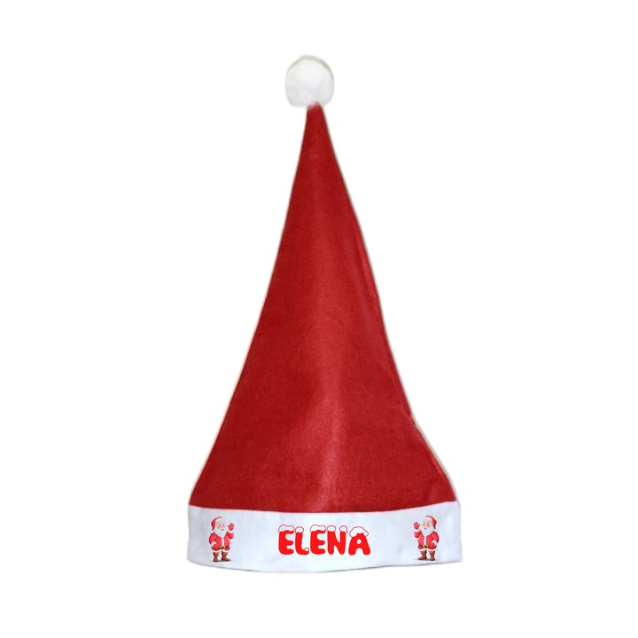 Caciula Mos Craciun Personalizata, Elena