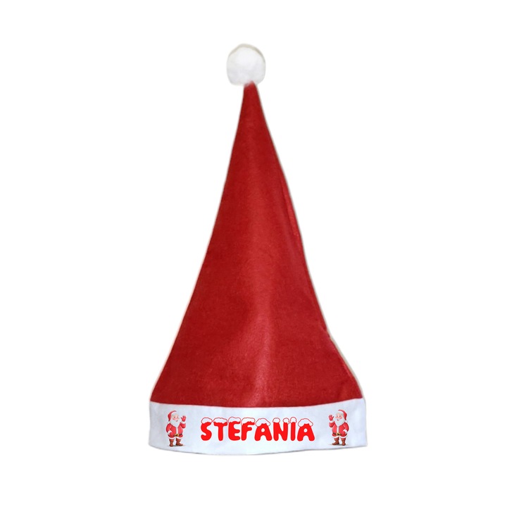 Caciula Mos Craciun Personalizata, Stefania