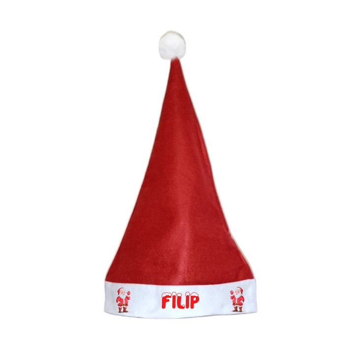 Caciula Mos Craciun Personalizata, Filip