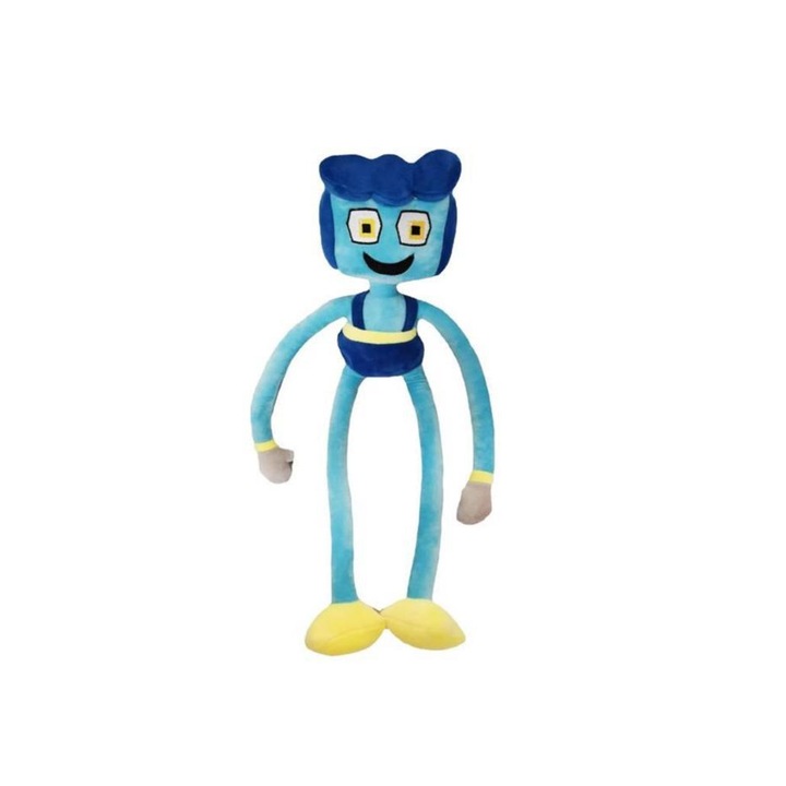 Papusa de plus smile albastra wuggy long legs, Piucrty