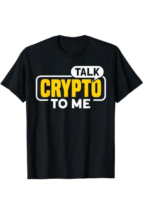 Férfi póló, WALL STREET kollekció, személyre szabott TALK CRYPTO TO ME