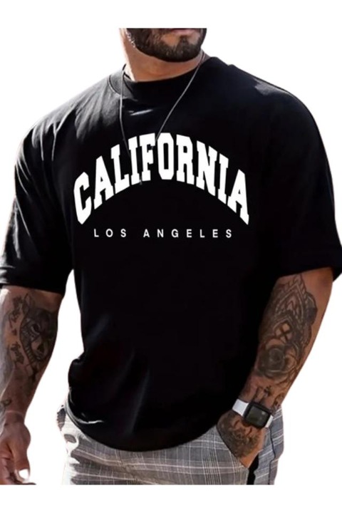 Tricou barbati, Colectia URBAN BOYS, personalizat CALIFORNIA, negru