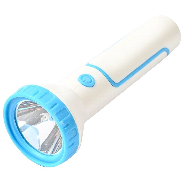 Мощен LED фенер, с батерия, USB презареждаем, с функция за настолна ...