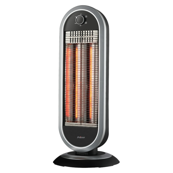 Електрически карбонов нагревател, 2 степени на нагряване, Primo PRCH-81032, мощност 900 W, защита от прегряване, сребристо-черен