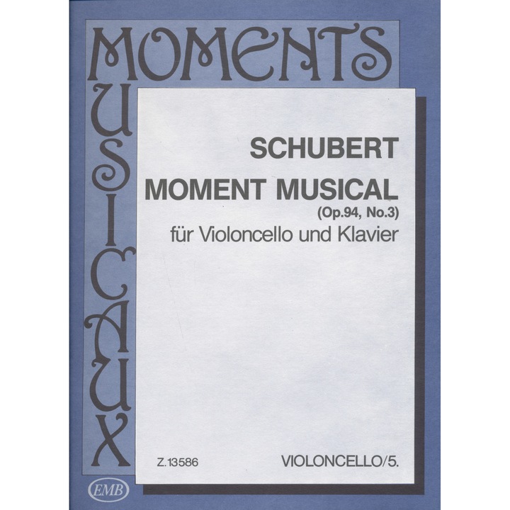 Franz Schubert: Moment musical Op. 94, No. 3 - gordonkára, zongorakísérettel