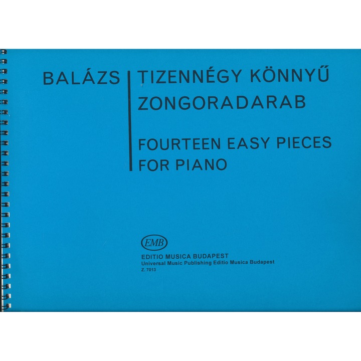 Balázs Árpád: Paisprezece piese ușoare pentru pian