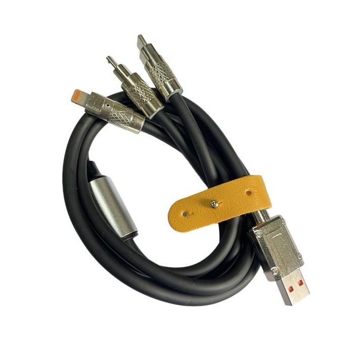 Cablu de incarcare, 120 W, Negru