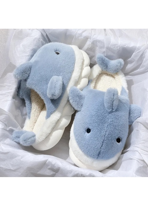 Papuci de casa Baby Shark, Albastru, 42-43