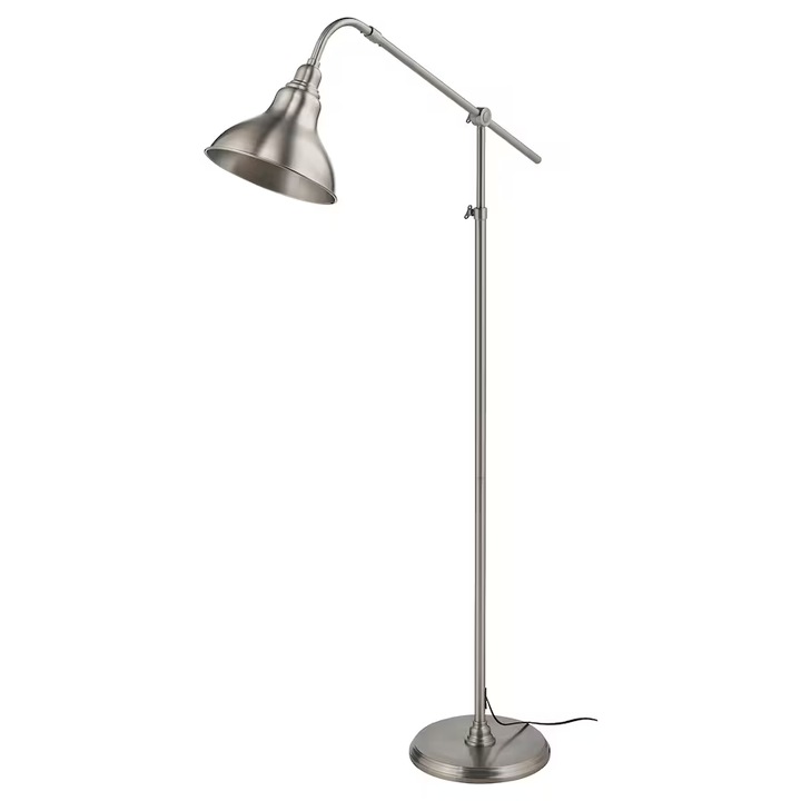 Lampadar din aluminiu, aspect aliaj, inaltime reglabila, 90/158 cm, 16W, E27