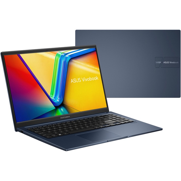 Laptop ASUS 15.6'' Vivobook 15 X1504ZA, FHD, Procesor Intel® Core™ i7-1255U (12M Cache, up to 4.70 GHz), 40GB DDR4, 8TB SSD NVME, Intel Iris Xe, No OS, Quiet Blue