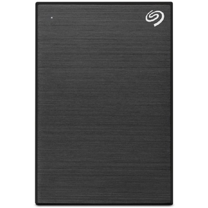 External HDD Seagate One Touch 4TB, 2.5", USB 3.2 Gen 1, алуминий, черен