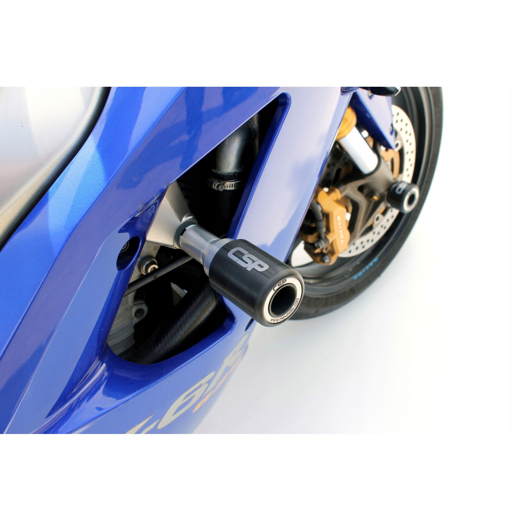 Set 2 crash pad-uri moto, CSP, Plastic, Pentru Kawasaki ZX-6R ZX6R
