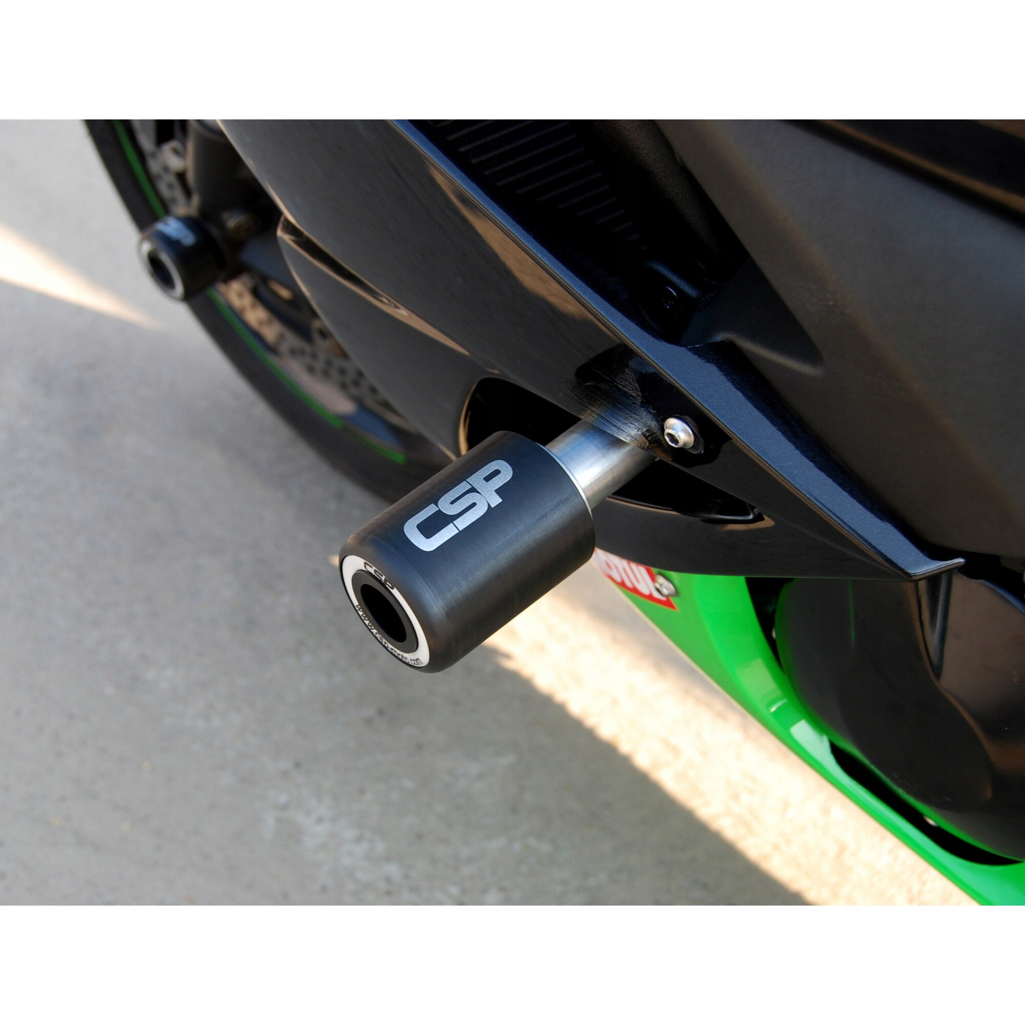 Set 2 crash pad-uri moto, CSP, Plastic, Pentru Kawasaki ZX-6R ZX6R