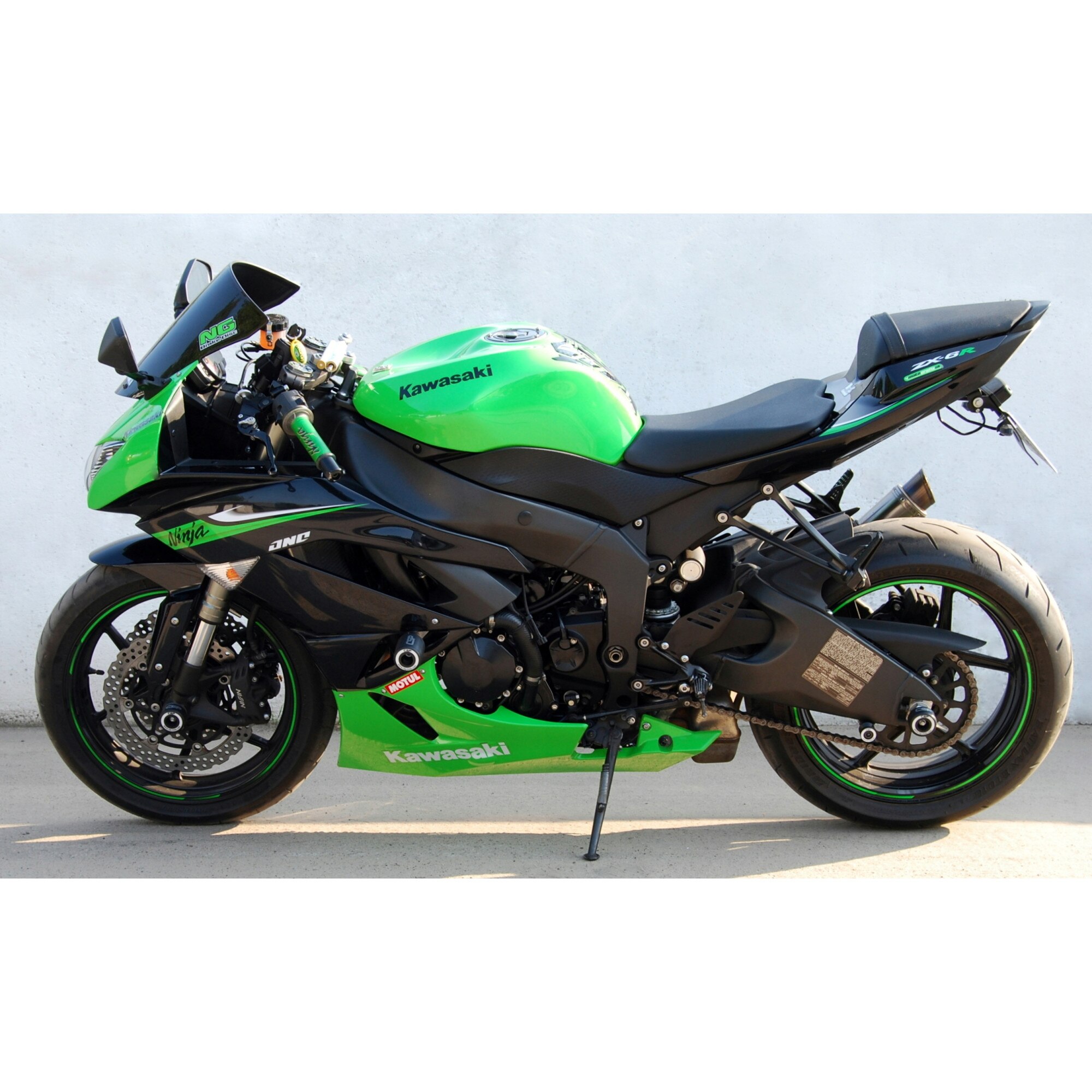 Set 2 crash pad-uri moto, CSP, Plastic, Pentru Kawasaki ZX-6R ZX6R