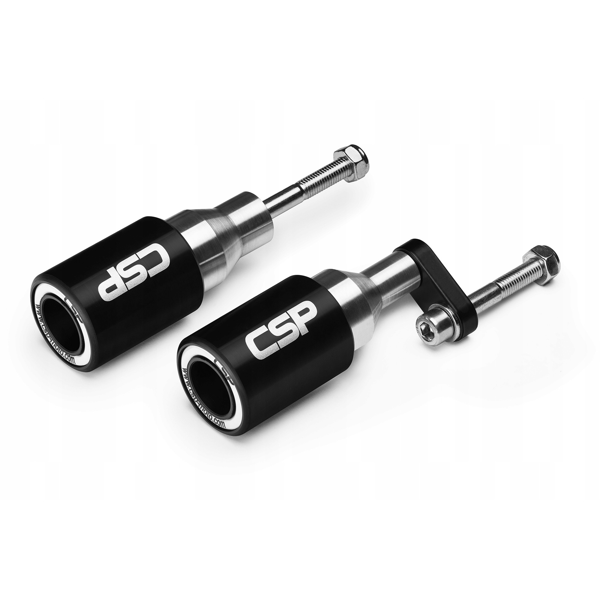 Set 2 crash pad-uri moto, CSP, Plastic, Pentru Kawasaki Ninja Zx