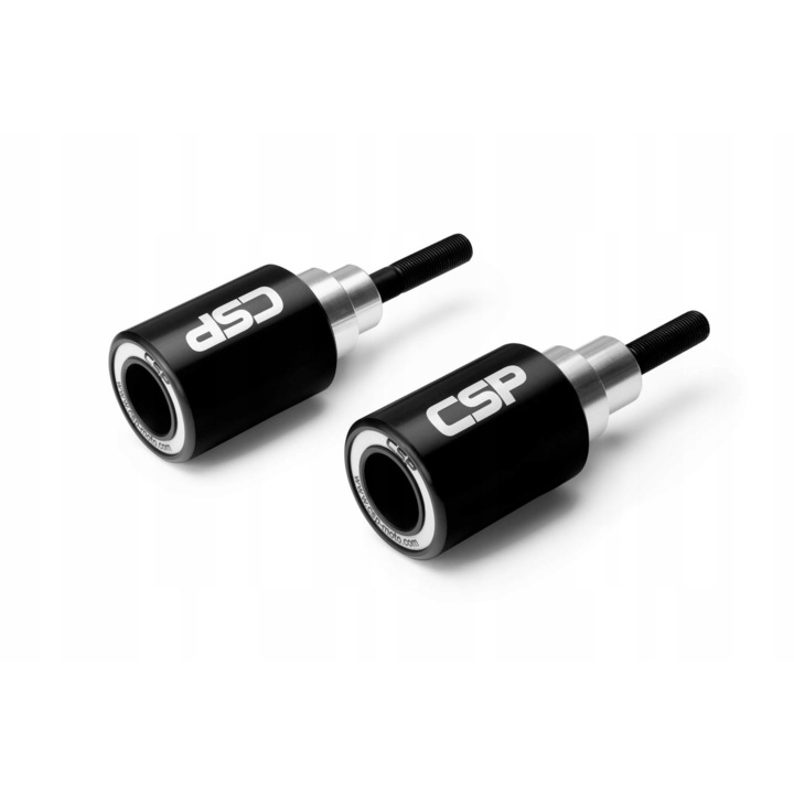 Set 2 crash pad-uri moto, CSP, Plastic, Pentru Honda CBR100RR SC59 2008-2016, Negru