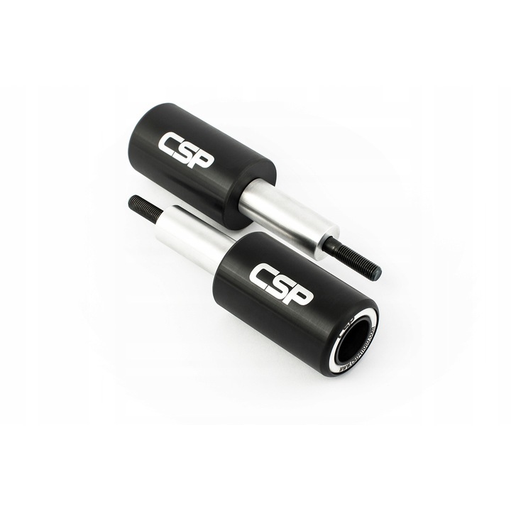 Set 2 crash pad-uri moto, CSP, Plastic, Pentru Honda CB500F/CB500X 2013-2023, Negru