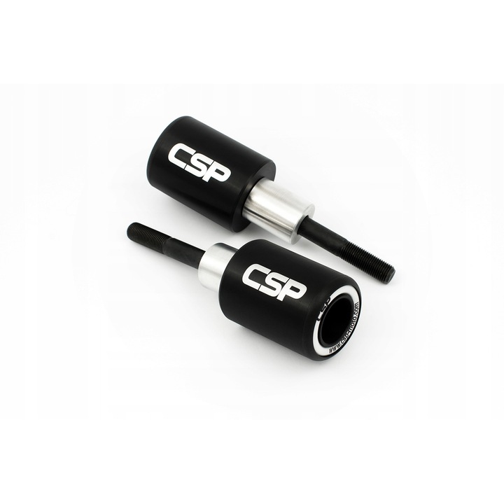 Set 2 crash pad-uri moto, CSP, Plastic, Pentru Honda CB 1000R 2008-2016, Negru