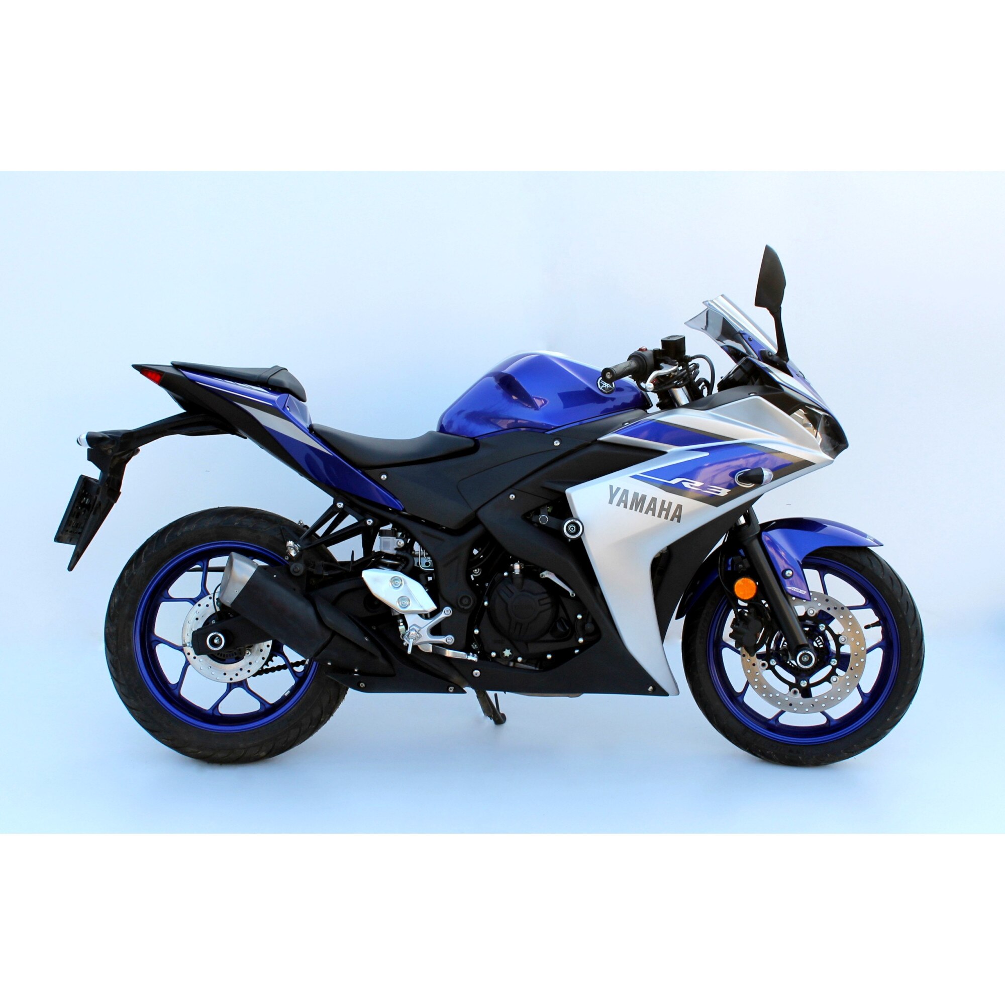Set 2 crash pad-uri moto, CSP, Plastic, Pentru Yamaha YZF-R3 2015-2018 ...