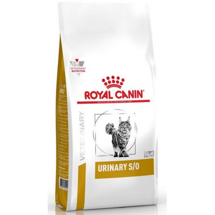 Hrana dietetica pentru pisici Royal Canin Veterinary Diet Urinary S/O, controlul formarii calculilor, 400g