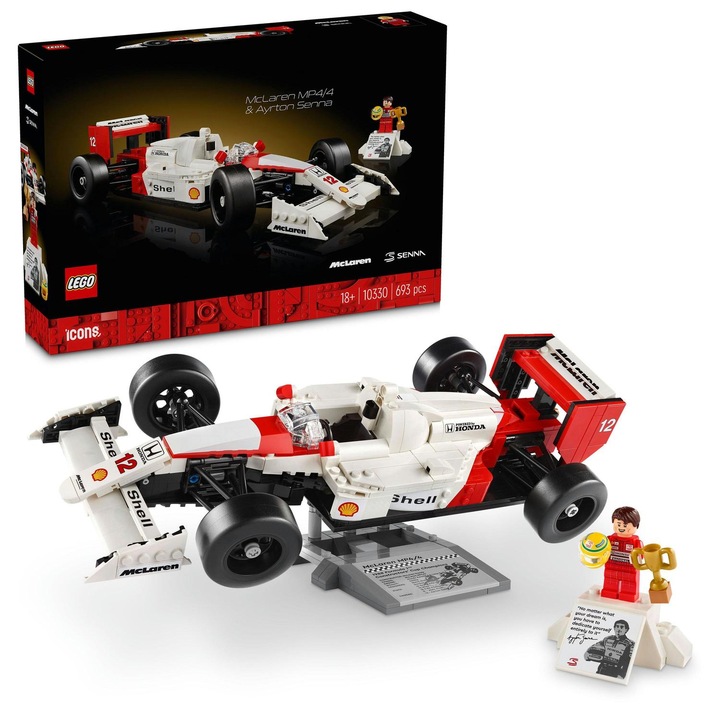 LEGO® Creator Expert - McLaren MP4/4 si Ayrton Senna 10330, 693 piese