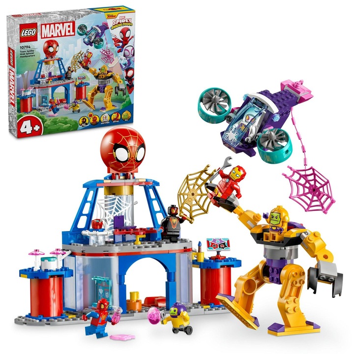 LEGO® Marvel - Cartierul general al echipei lui Spidey 10794, 193 piese