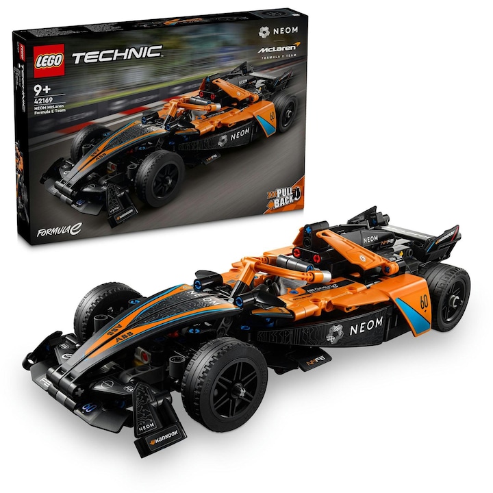 LEGO® Technic - Neom Mclaren Formula E race car 42169, 452 piese