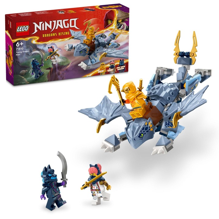 LEGO® NINJAGO® - Tanarul dragon Riyu 71810, 132 piese