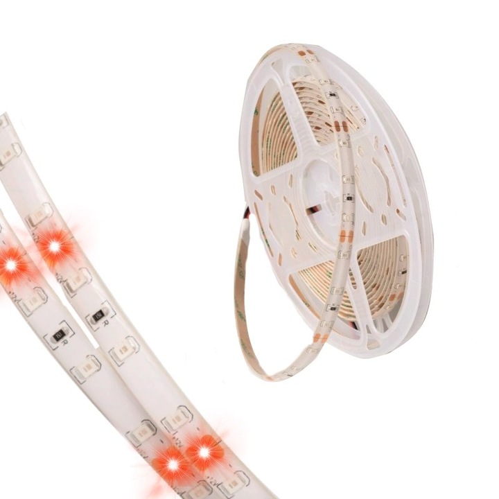 Banda LED, Ecolight, Rosu, 5m
