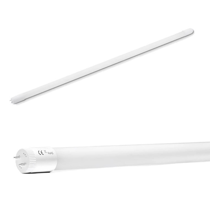 Tub neon LED ECOLIGHT, 60cm, 9W, 6500K, 1215lm, clasa D, G13