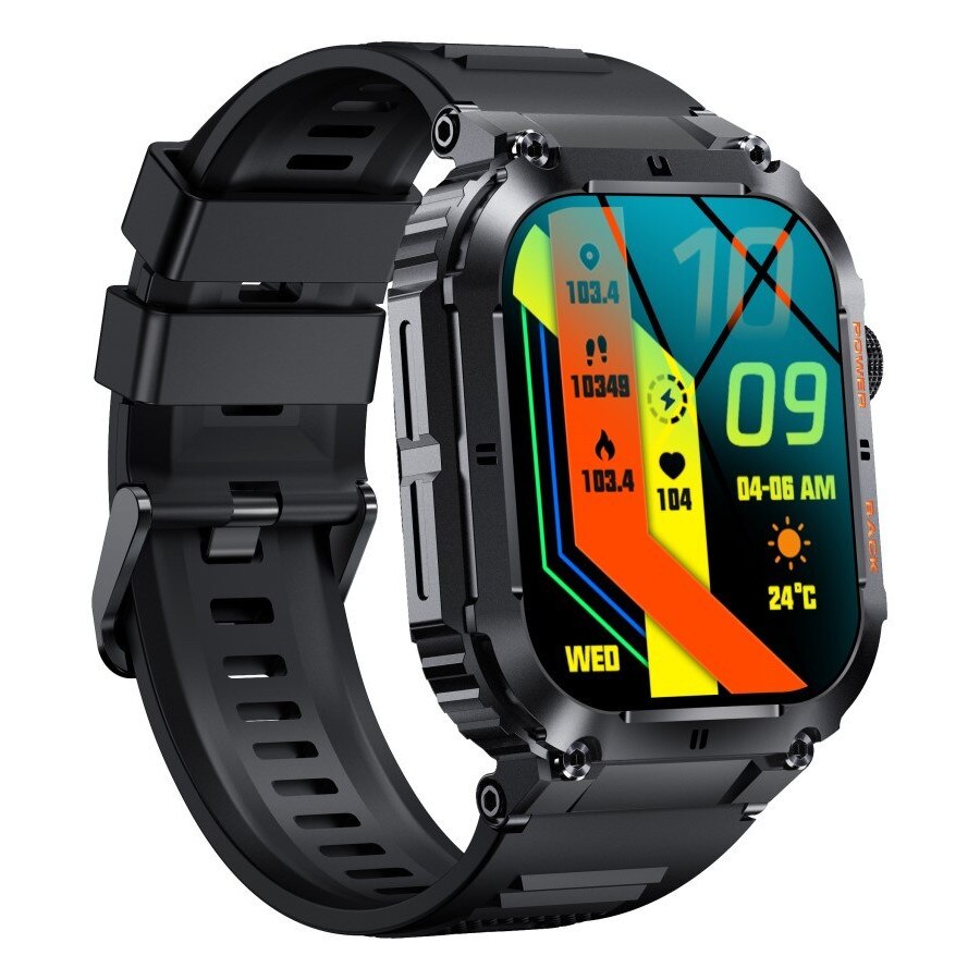 Ceas inteligent, DENVER, Silicon, Senzor de ritm cardiac si tensiune ...