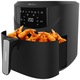 Friteuza cu aer cald, fara ulei, Cecotec Cecofry Absolute 7600 04994, 2000 W, 7.6 L, control tactil, 8 programe presetate, negru