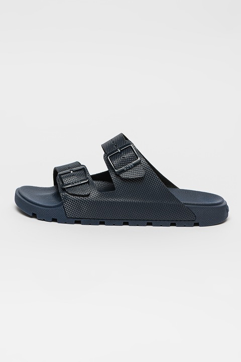 BOSS, Surfley csatos texturált papucs, Sötétkék