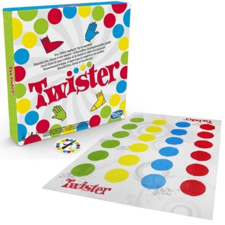 Joc de societate Hasbro Twister, Multicolor