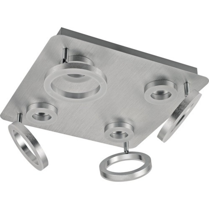 Plafoniera Cu Spoturi Cu Led Integrat Adhara 36w 4180 Lumeni, Crom