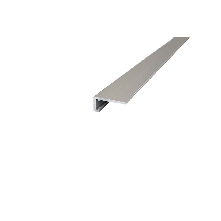 Profil capat aluminiu AL16x5 pentru pardoseali 16x6x2000mm, culoare Silver - pachet 20 ML