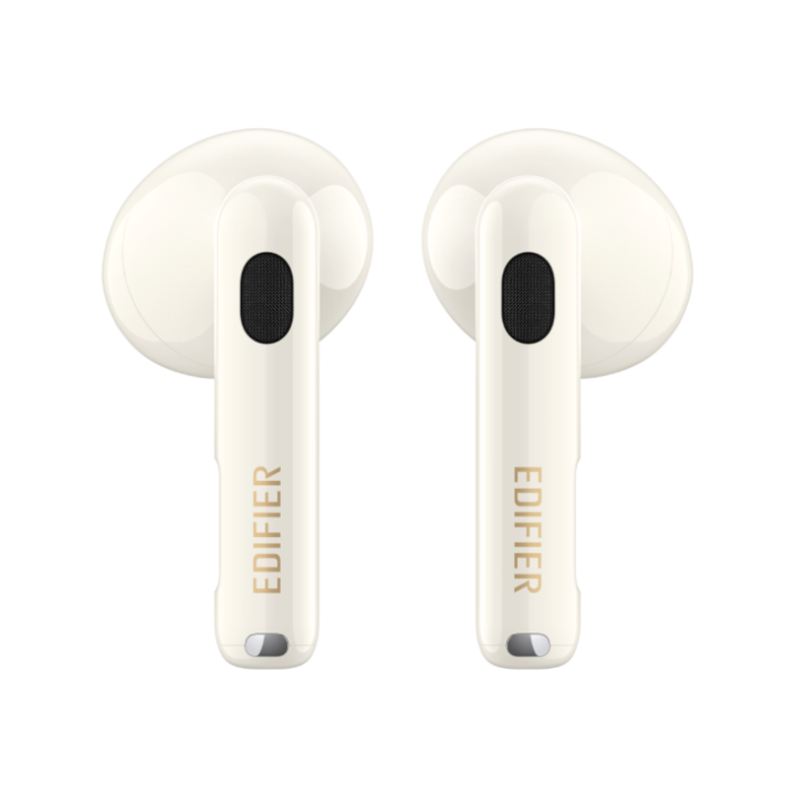 Casti Edifier, wireless, intraauriculare – butoni, pentru smartphone, microfon pe casca, conectare prin Bluetooth 5.3, ANC, IP54, USB-C, fildes