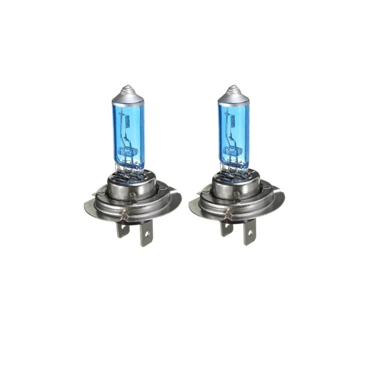 Крушки H7, +130%, халогенни супер бели, 12v, 5000k - eMAG.bg