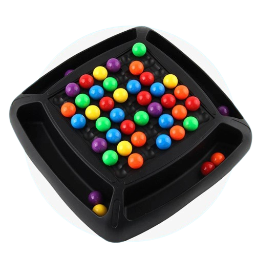Настолна игра Rainbow Ball Game Board, съответствие на цветовете, два ...