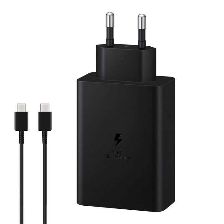 Зарядно за супер бързо зареждане, 180 W, 3 порта, USB Type-C, съвместимо със Samsung, Huawei, iPhone, MacBook, таблет и лаптоп, SONORH®, черно