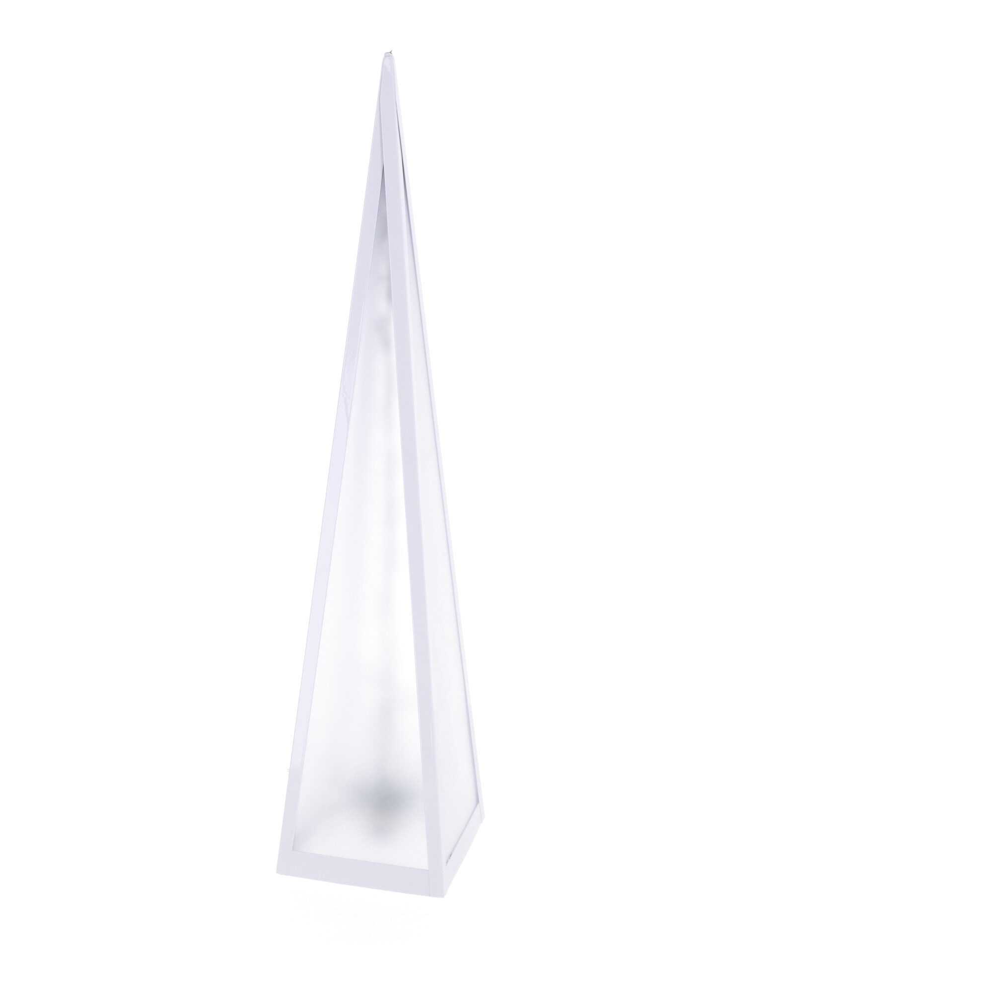 Piramida LED Stele rotative, Hedo, 13 x 13 x 60cm, Alb - eMAG.ro
