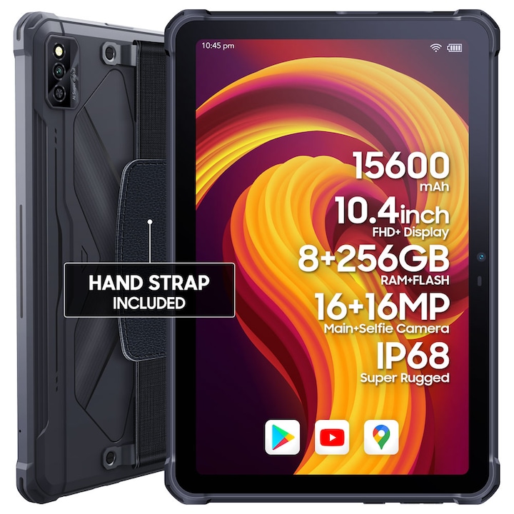 Таблет iHunt Strong Tablet P15000 ULTRA, Octa-Core, 10.4", FHD+, 8GB RAM, 256GB, 15600mAh, 4G, DualSIM, 16MP камера