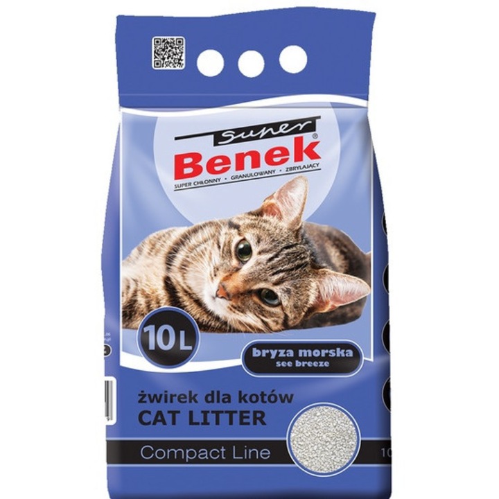 Хигиенично спално бельо, Super Benek Compact, Гранулиран, 10л
