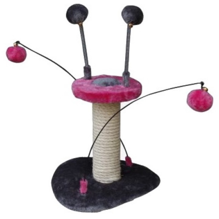 Yarro Mini UFO Kaparós Macska Játékszett, szizál/plüss, 23x24x25cm, többszínű