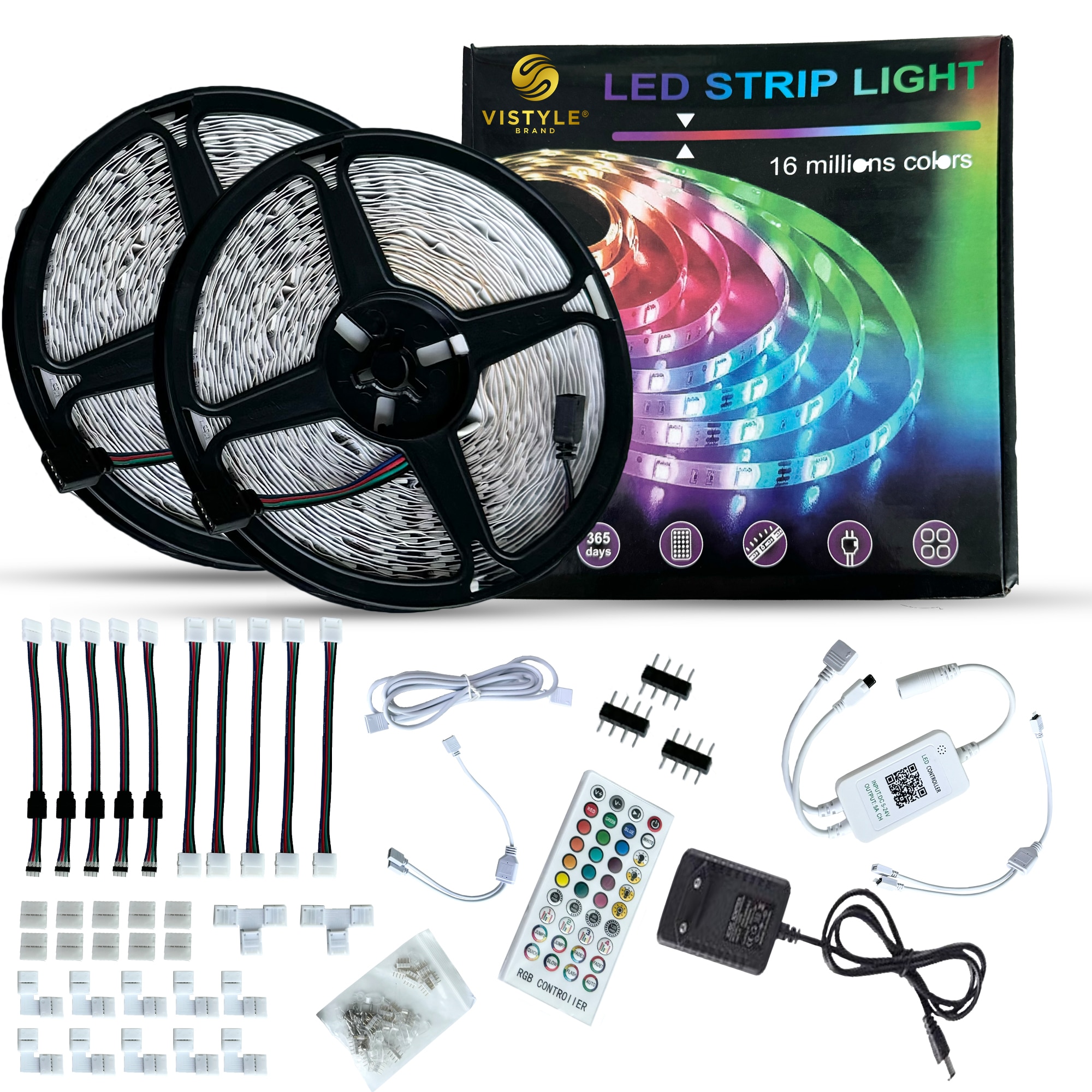 Kit Banda Led Vistyle™ 5050 Rgb Interior Lungime 20m 2 X 10m