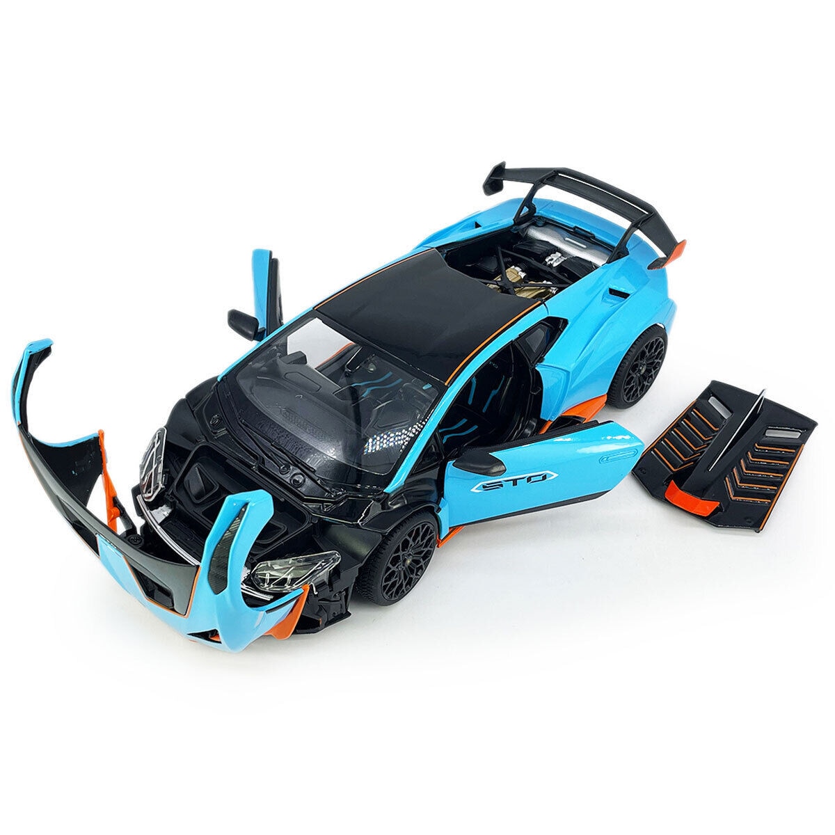 Macheta auto Lamborghini Huracan STO 1:18 Rastar - eMAG.ro